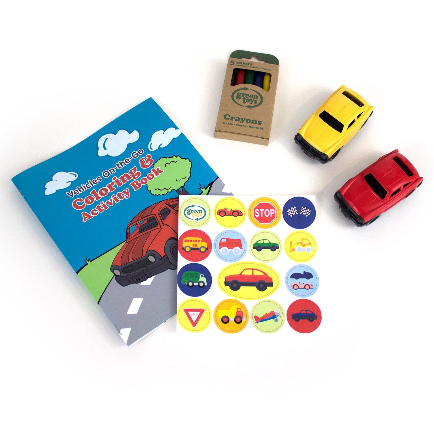 Green Toys Vehicles Coloring & Activity Kit