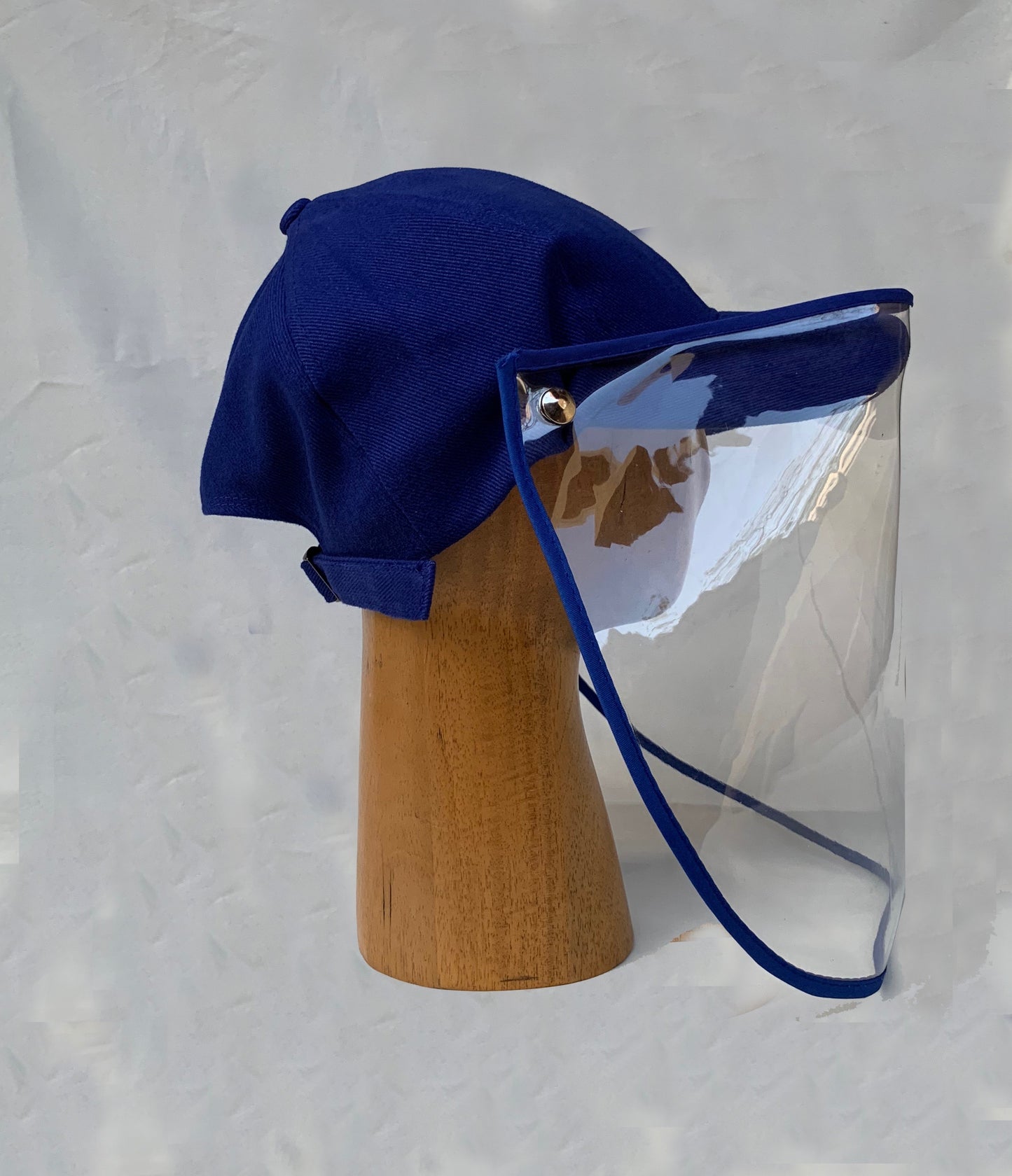 Twill Cap with Face Shield - Royal