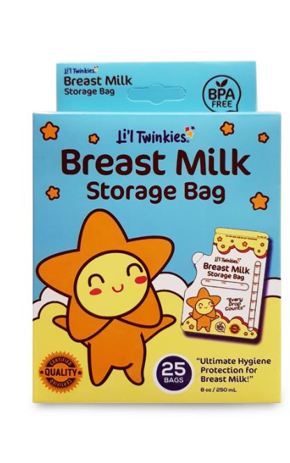 Li'l Twinkies Breast Milk Storage Bag 25's