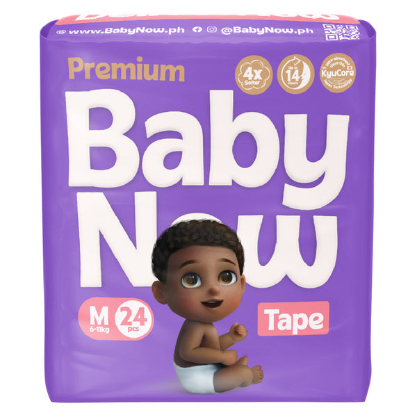 Baby Now Premium Disposable Baby Diaper Tape 24s - Medium