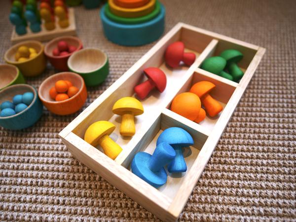 QToys Montessori Sorting Trays (set of 3)