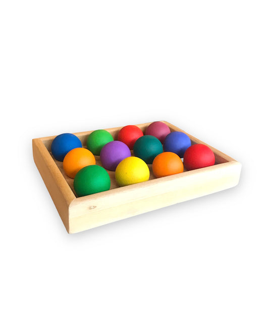 Tray of Balls - Rainbow