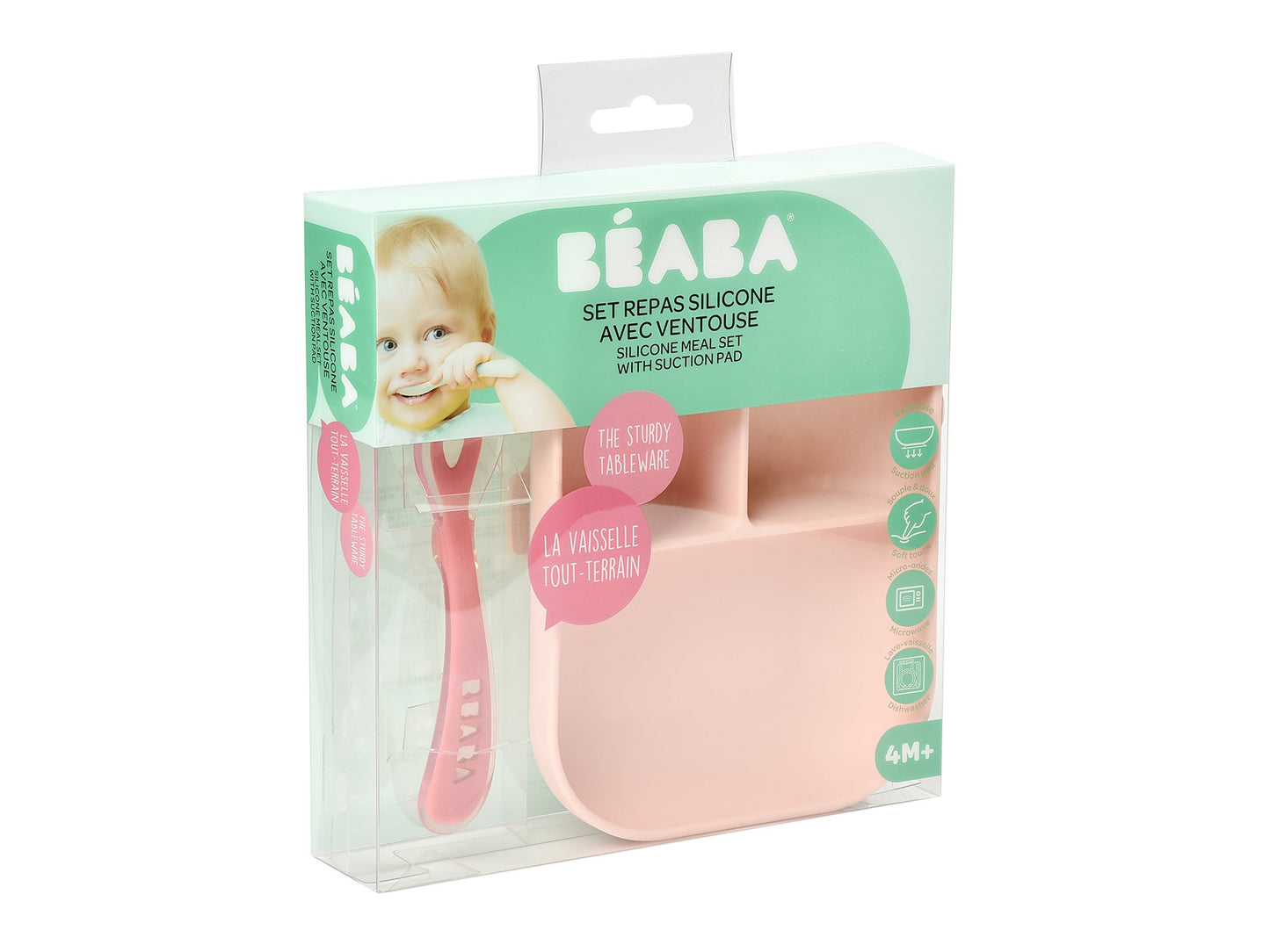 Beaba Silicone Meal Set with Divider & Spoon