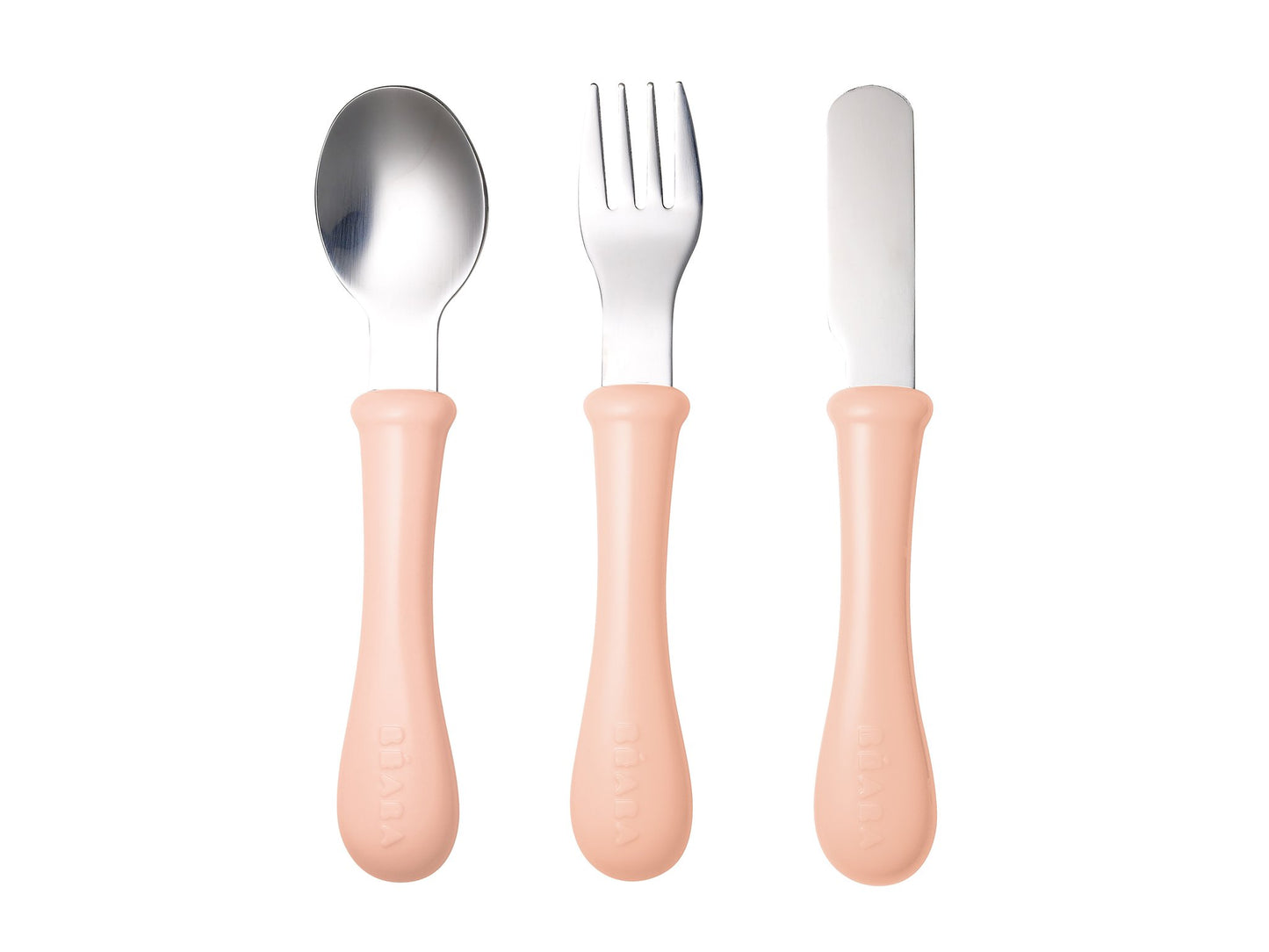 Beaba Stainless Steel Training Cutlery Knife/Fork/Spoon