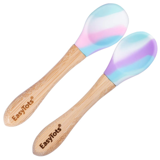 EasyTots 2pk Bamboo Spoon Set