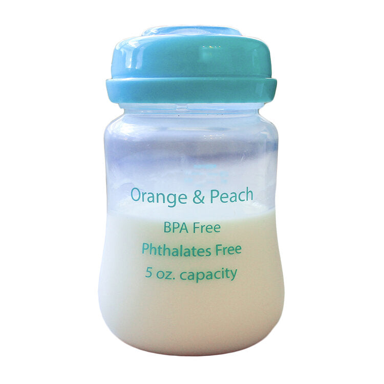 Orange & Peach Breastmilk Storage Bottles 4s