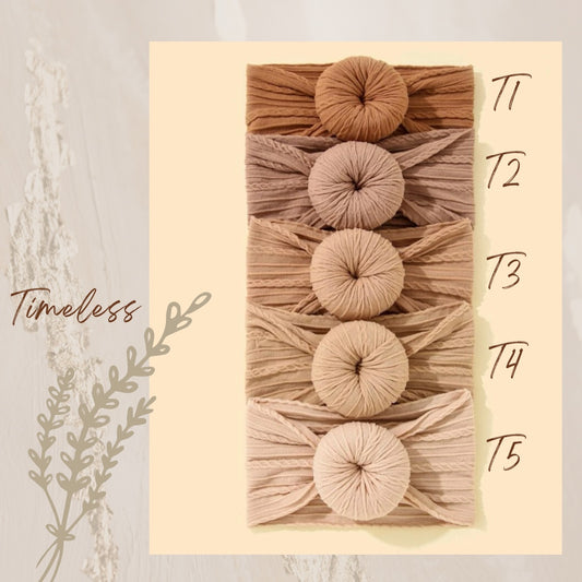 Blooming Wisdom Neutral Headband Collection -  Timeless