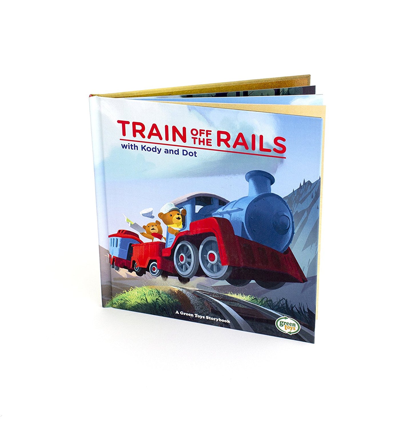 Green Toys Train Off The Rails with Kody & Dot