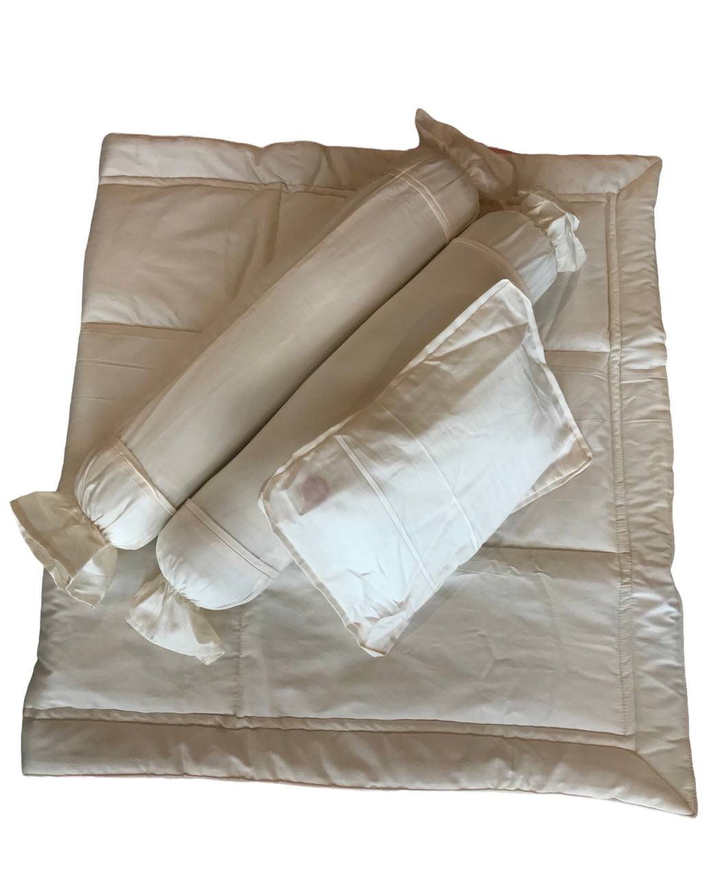 7pc Luxury Baby Bedding Set (28x52) - Cream