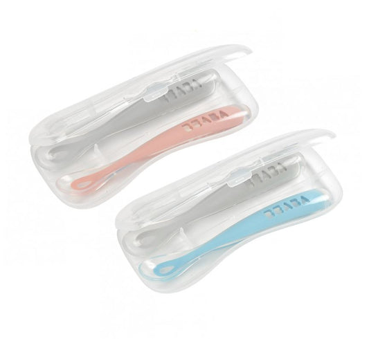 Beaba 1st Age Cased Silicone Spoons