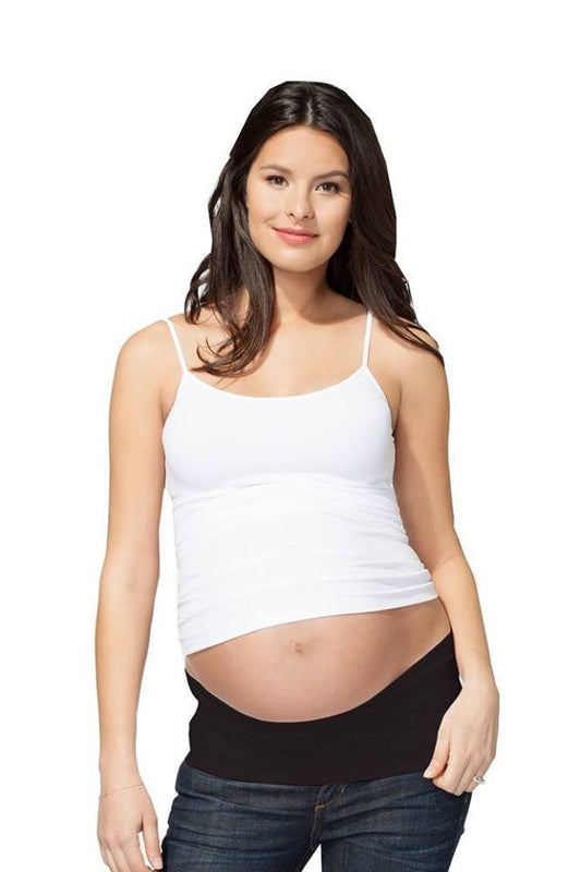 Ingrid & Isabel Basics Bellaband, Maternity Belly Band, Pants & Jeans  Extender for Pregnancy & Postpartum, Black/Black, 2-Pack 
