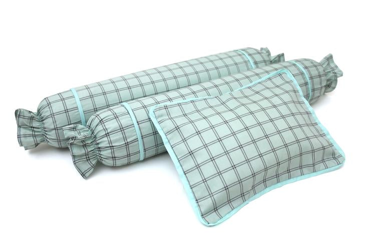 3pc Pillowcase Set - Stitches Green