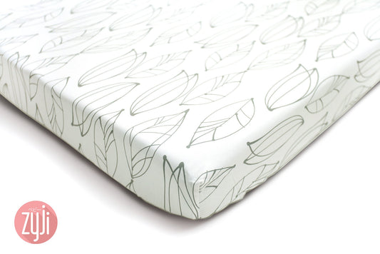 Crib Fitted Sheet (28X52) - Leaves
