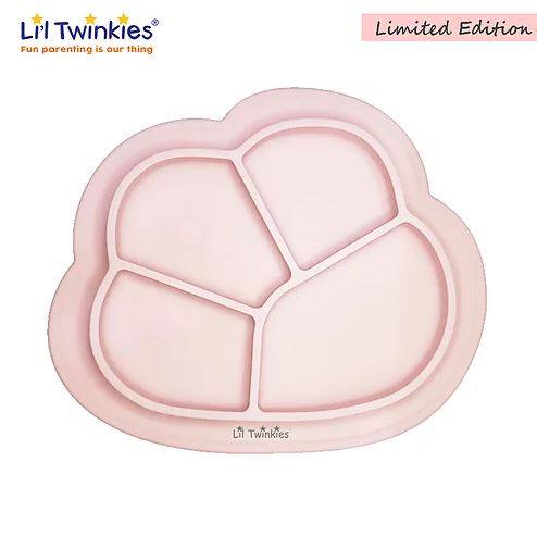 Li'l Twinkies Anti-Slip Silicone Dish Plate - Rose Pink