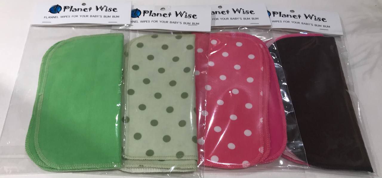 Planetwise Flannel Wipes - Assorted (3 pk)