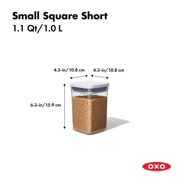 Oxo Tot 1.1qt. POP Container Small Square Short
