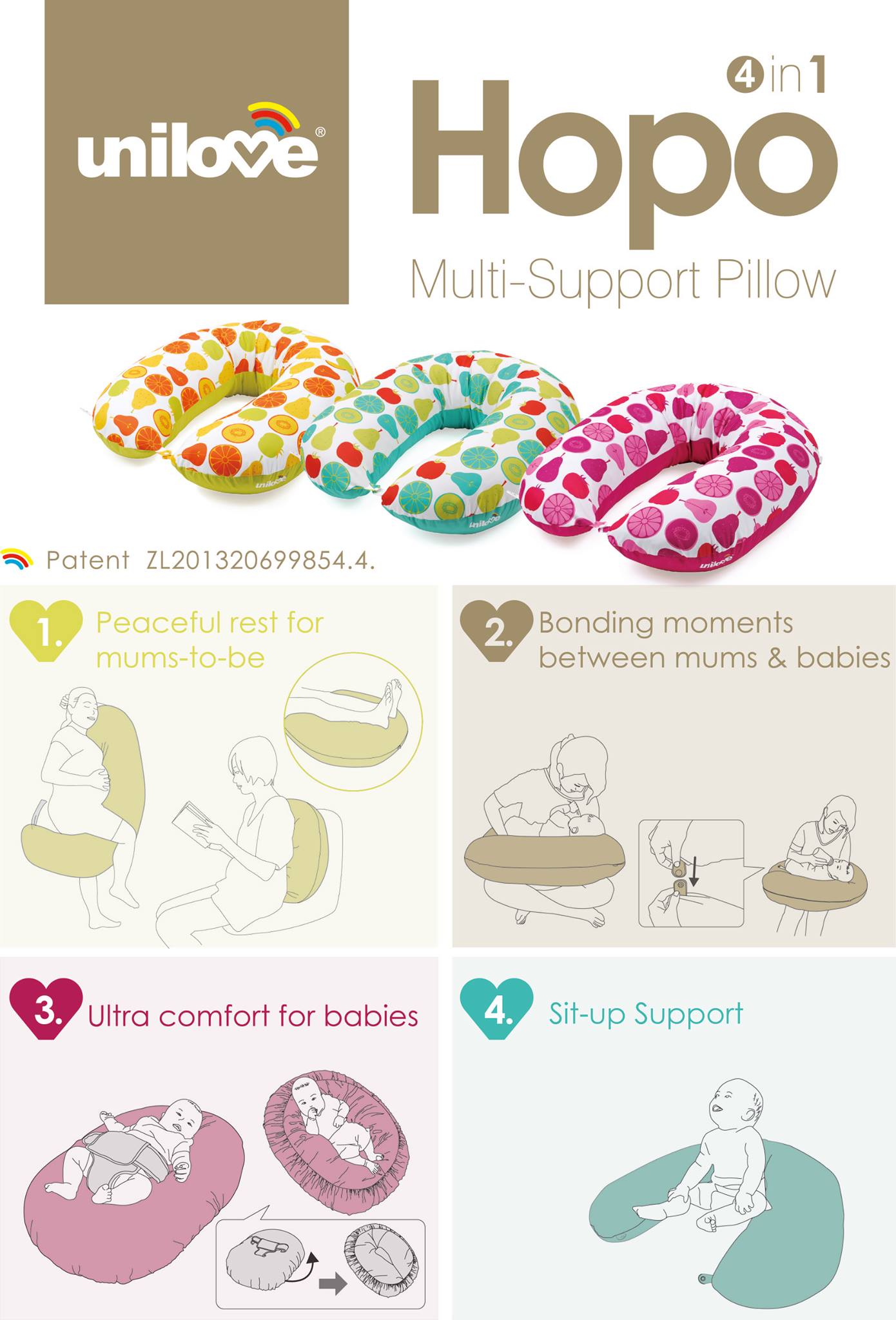 HOPO Multi-Support Pillow