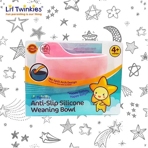 Li'l Twinkies Silicone Weaning Bowl - Light Pink