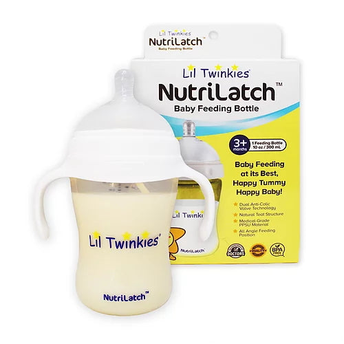 Li'l Twinkies NutriLatch PPSU Feeding Bottle (3M+), 300ml