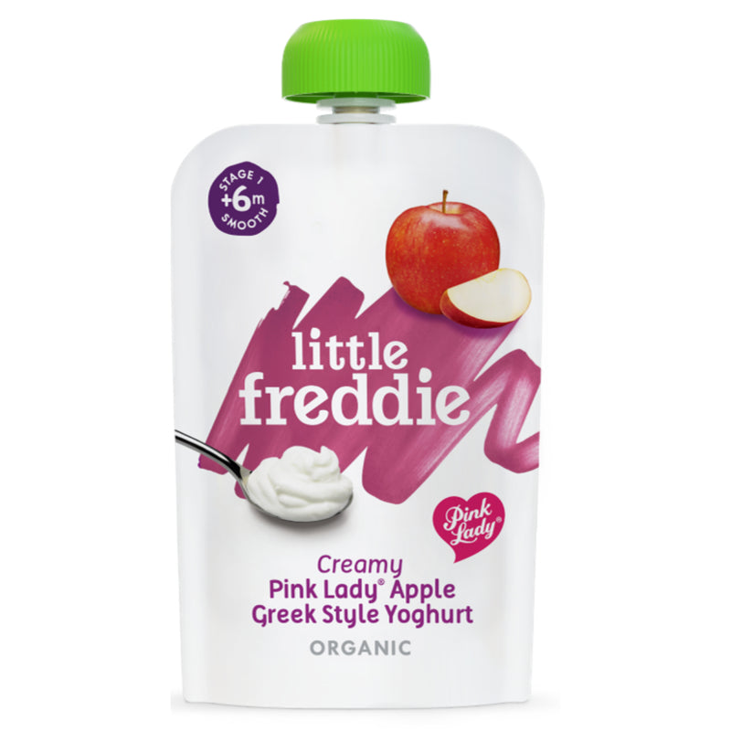 Little Freddie 100g Creamy Pink Lady Apple Greek Style Yoghurt