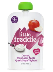 Little Freddie 100g Creamy Pink Lady Apple Greek Style Yoghurt