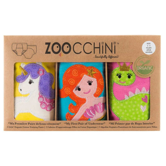 Zoocchini Organic Cotton Potty Training Pants (set of 3) - Fairy Tales