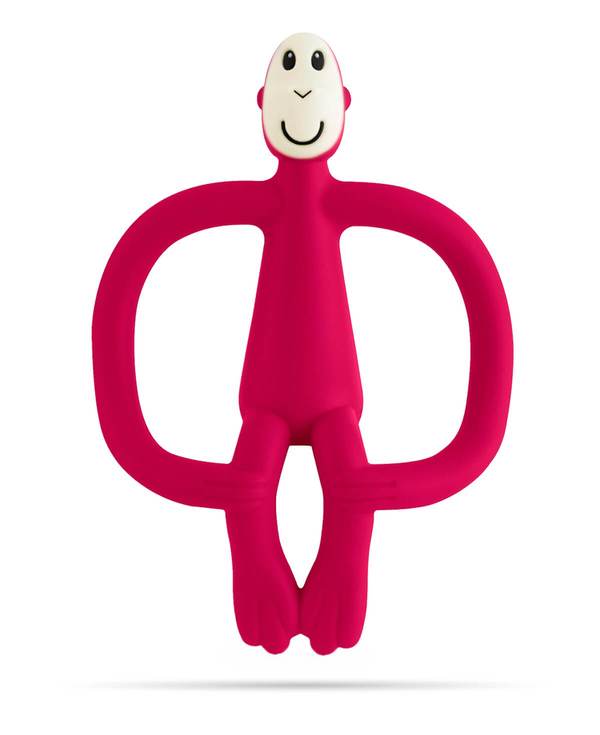 Matchstick Monkey Teething Toy - Rubine Red