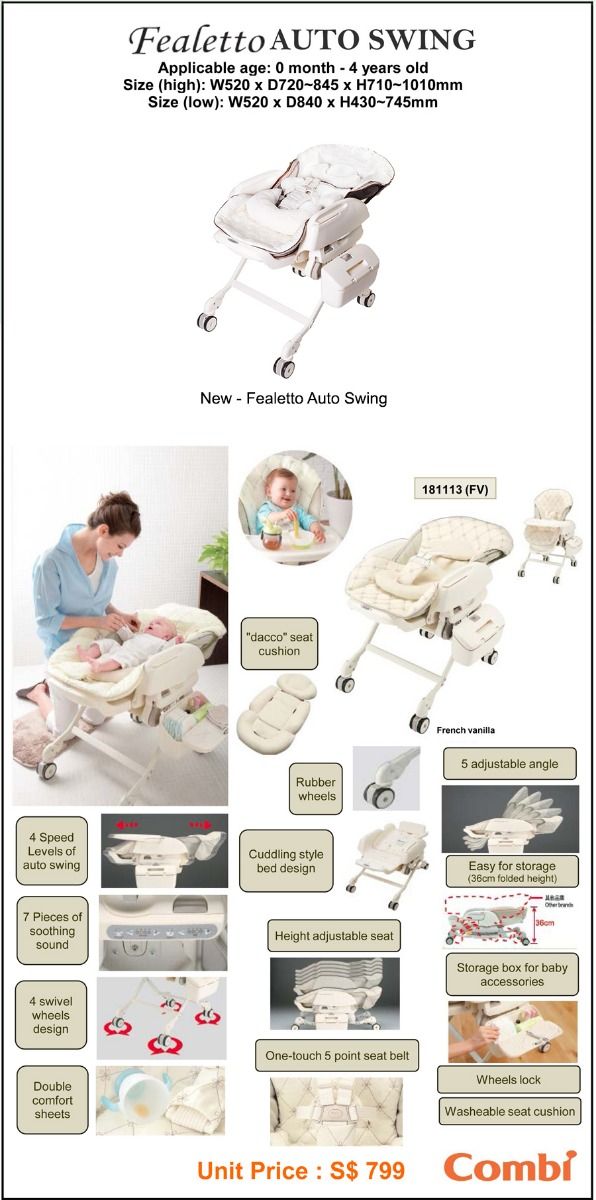 Combi Parenting Station: Fealetto Auto Swing
