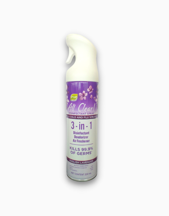 True All Clear 3-in-1 Disinfectant Spray Lavender - 200ml