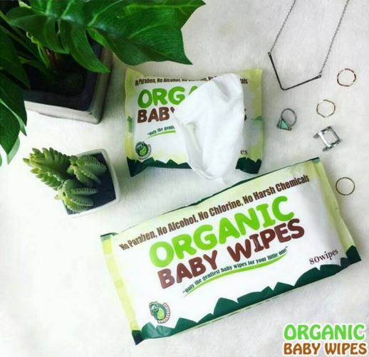 Organic Baby Wipes 80's without cap