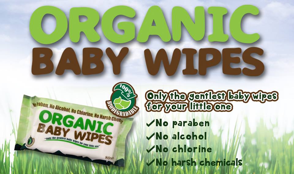 Organic Baby Wipes 80's without cap