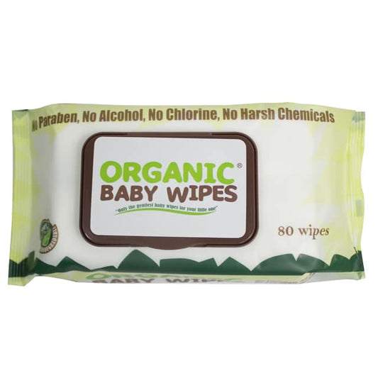Organic Baby Wipes 80's with Cap