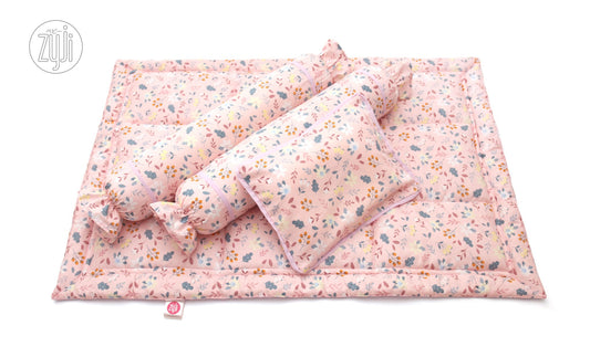 7pc Baby Bedding Set (28x52) - Hana Peach