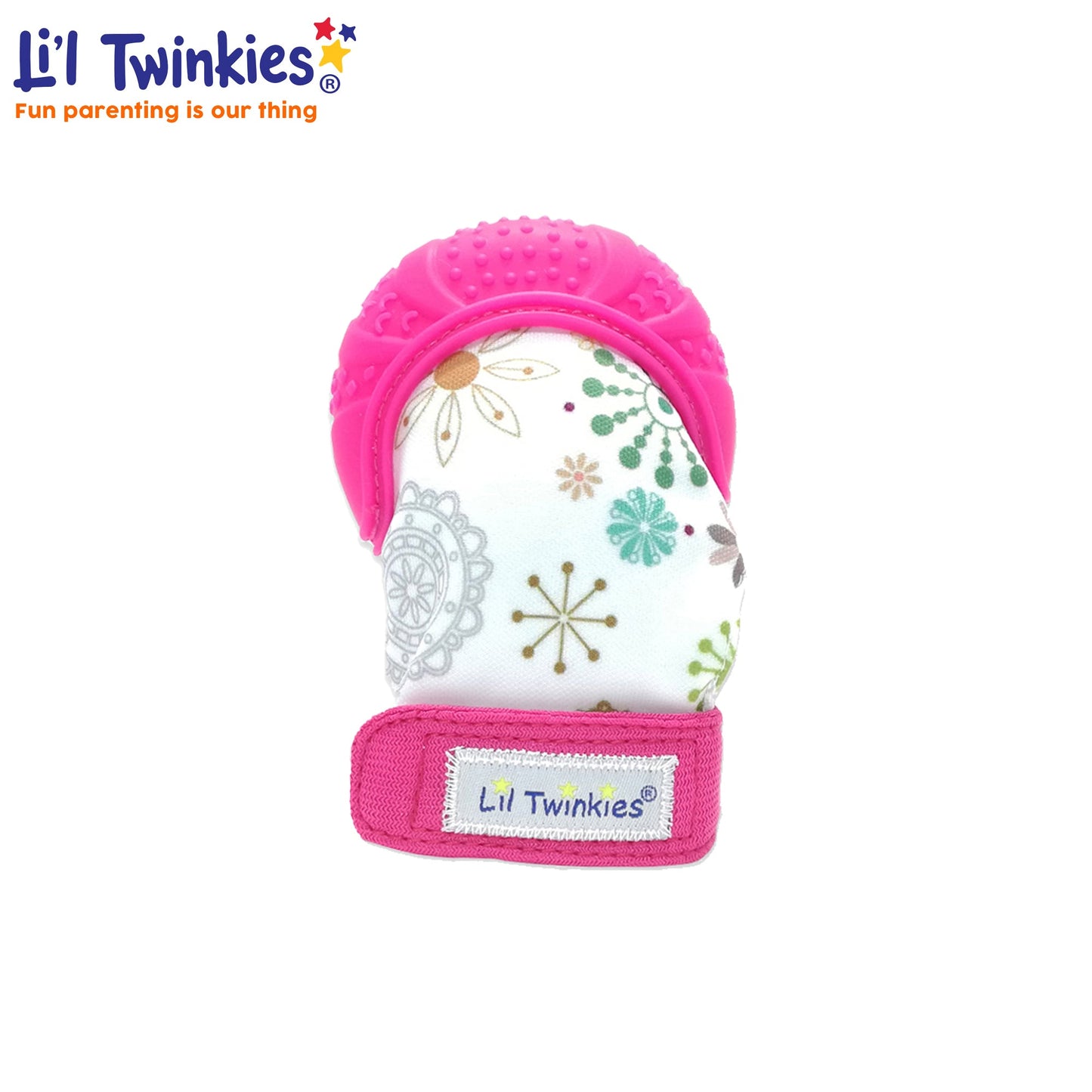 Li'l Twinkies Chewy Mitten - Pink Floral