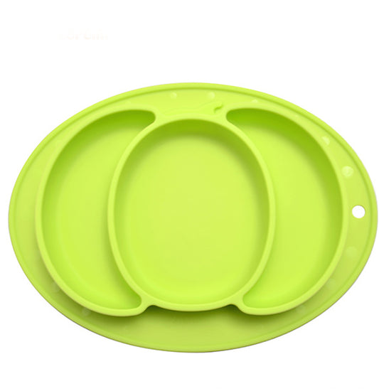 Little Green Elephant Silicone Placemat Plate