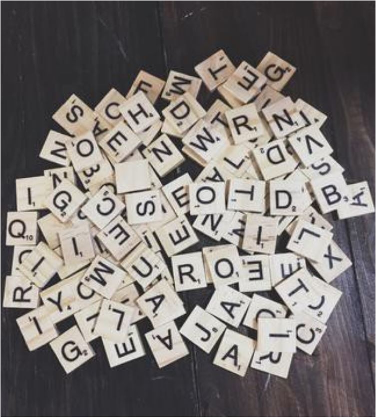 Scrabble Tiles for baby milestones and announcements and letters