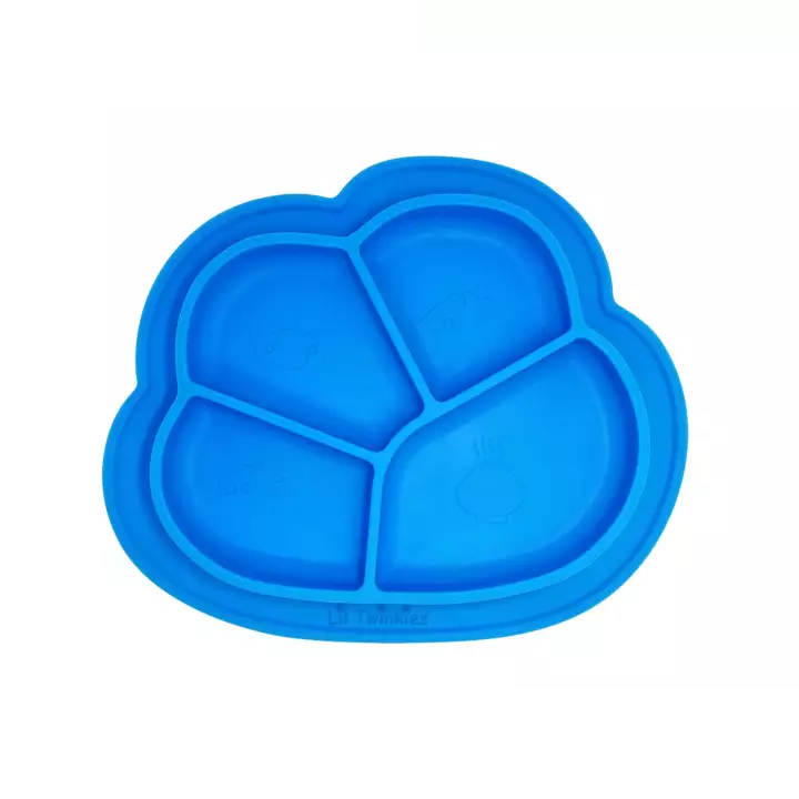 Li'l Twinkies Anti-Slip Silicone Dish Plate - Blue