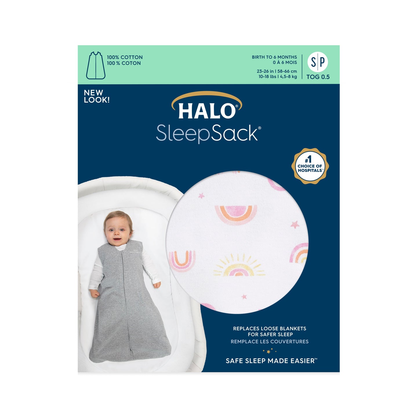Halo Sleepsack Wearable Blanket - Rainbows
