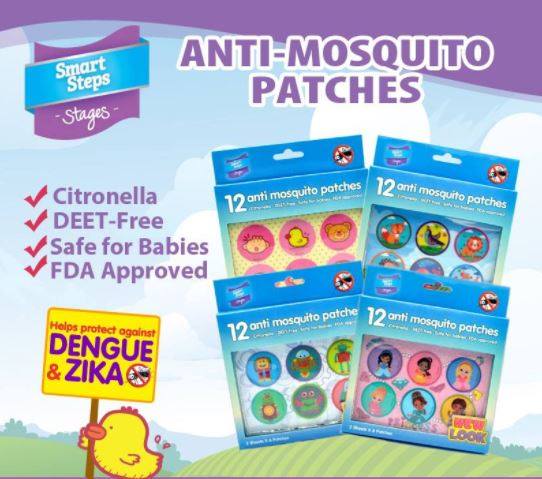Smart Steps Kids Mosquito Repellent Patch 6s x 2 pack - Assorted