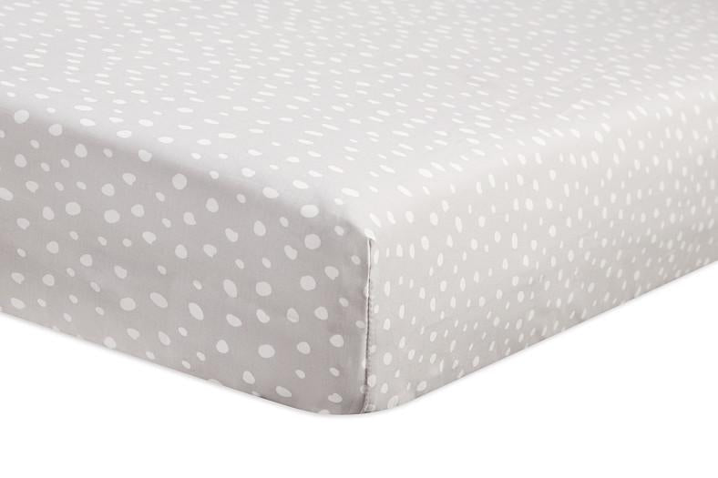 Babyletto Tuxedo Fitted Crib Sheet - Dots