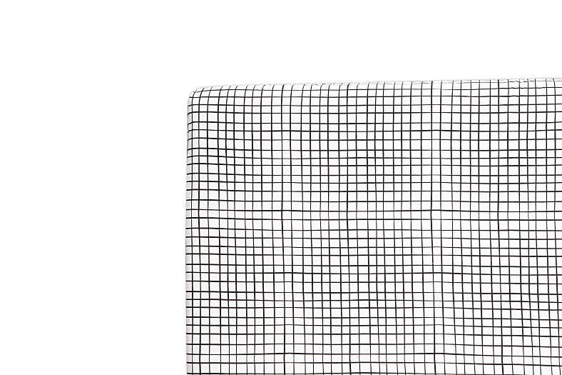 Babyletto Tuxedo Fitted Crib Sheet - Grid