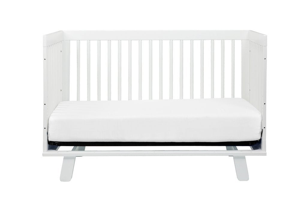 Babyletto Hudson 3-in-1 Convertible Crib with Toddler Bed Conversion Kit - White