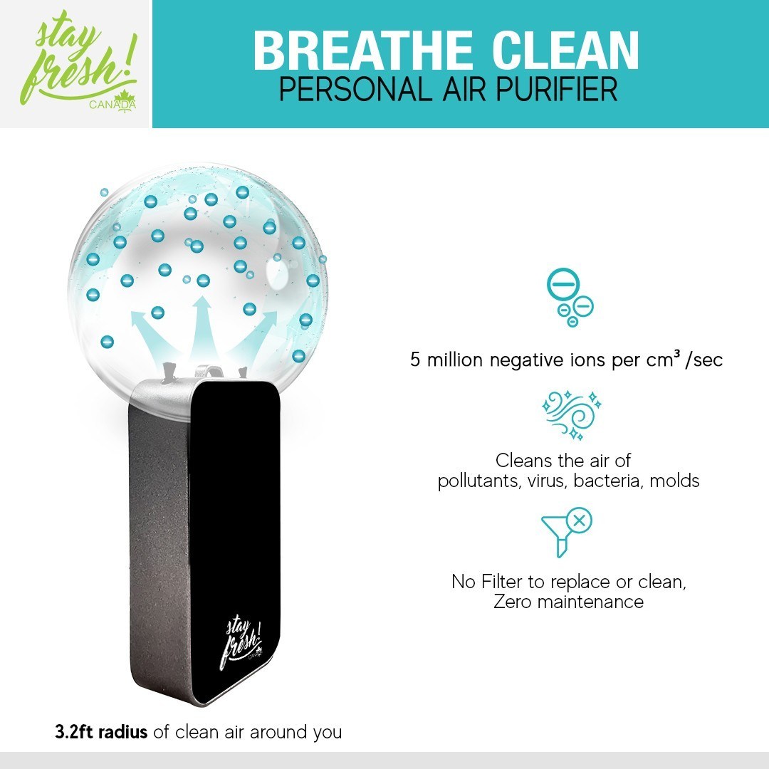 StayFresh	Breathe Clean Personal Air Purifier