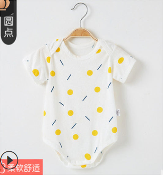 Colorful Patterns Onesies - Yellow Mabella